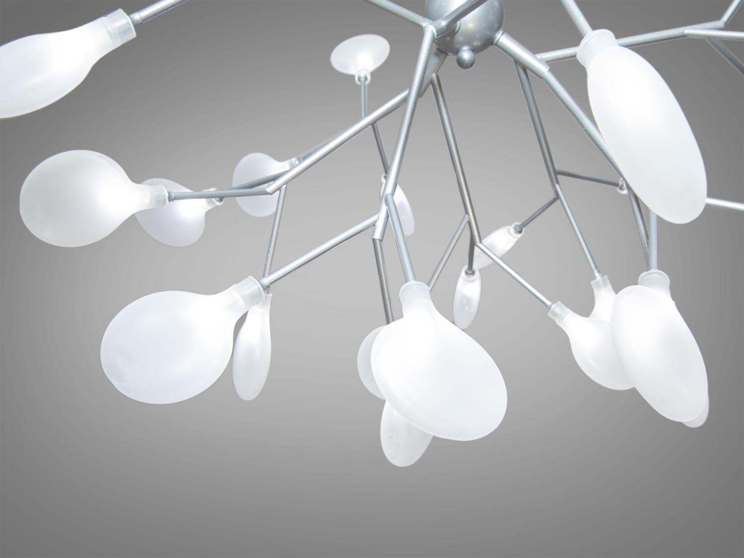 Люстра динамическая Светлячок 27 ламп Хром (HXD8048/27CH) - фото 3