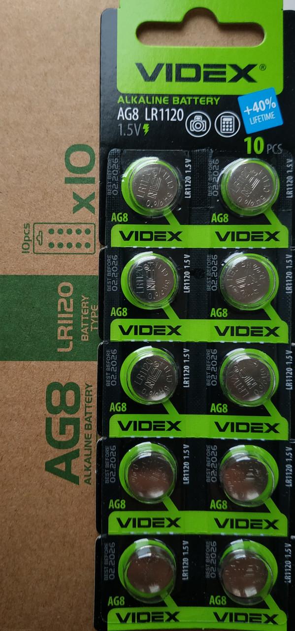 Батарейка Videx AG8/LR1120/G8/LR55/191/GP91A/391/SR1120W