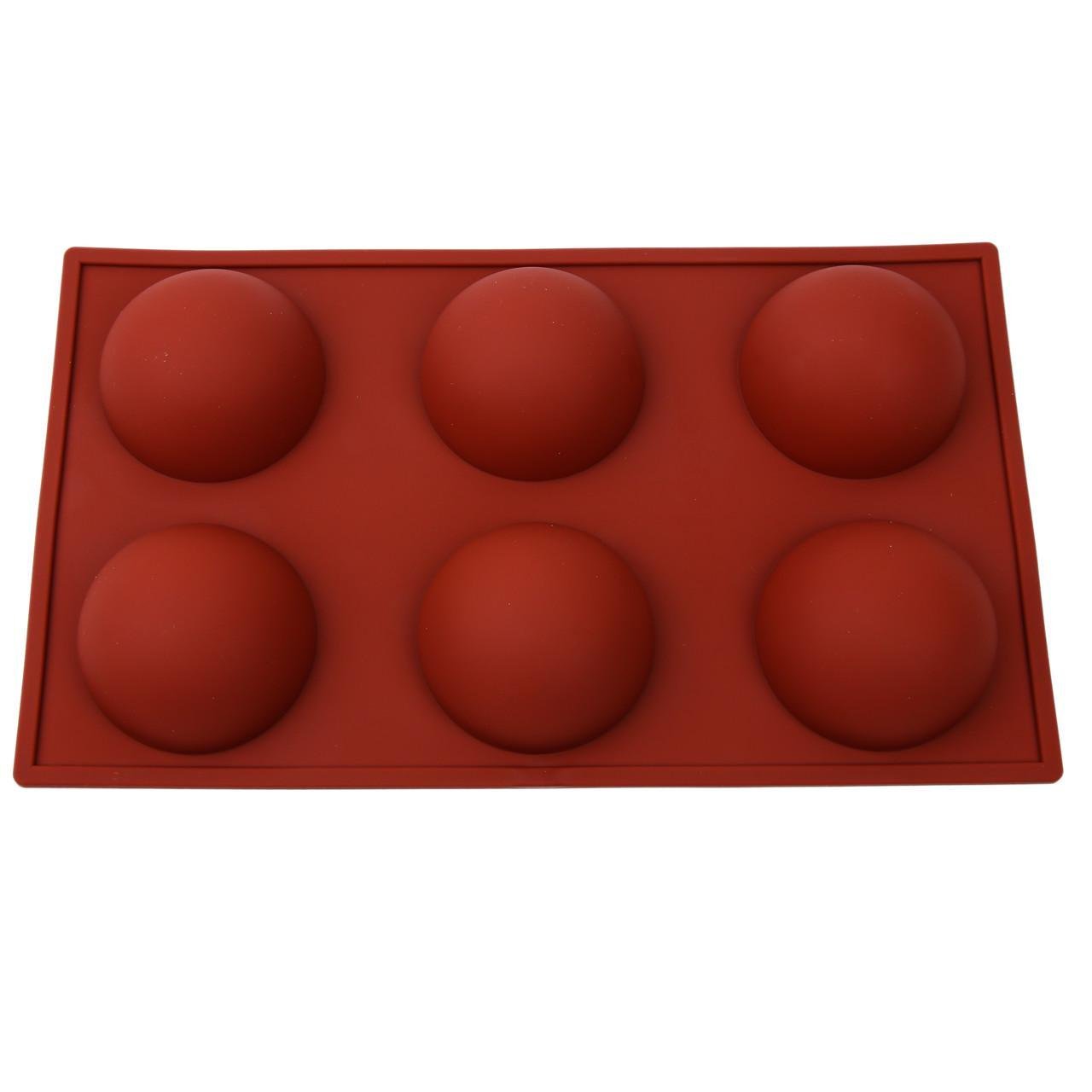 Форма силиконовая для выпечки Полусфера 6 очагов 29х17 см (2356744438)