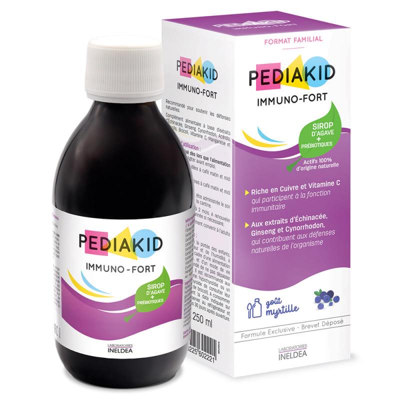 Комплекс для профілактики імунної системи у дітей Pediakid IMMUNO-FORT 250 ml /50 servings/ Blueberry