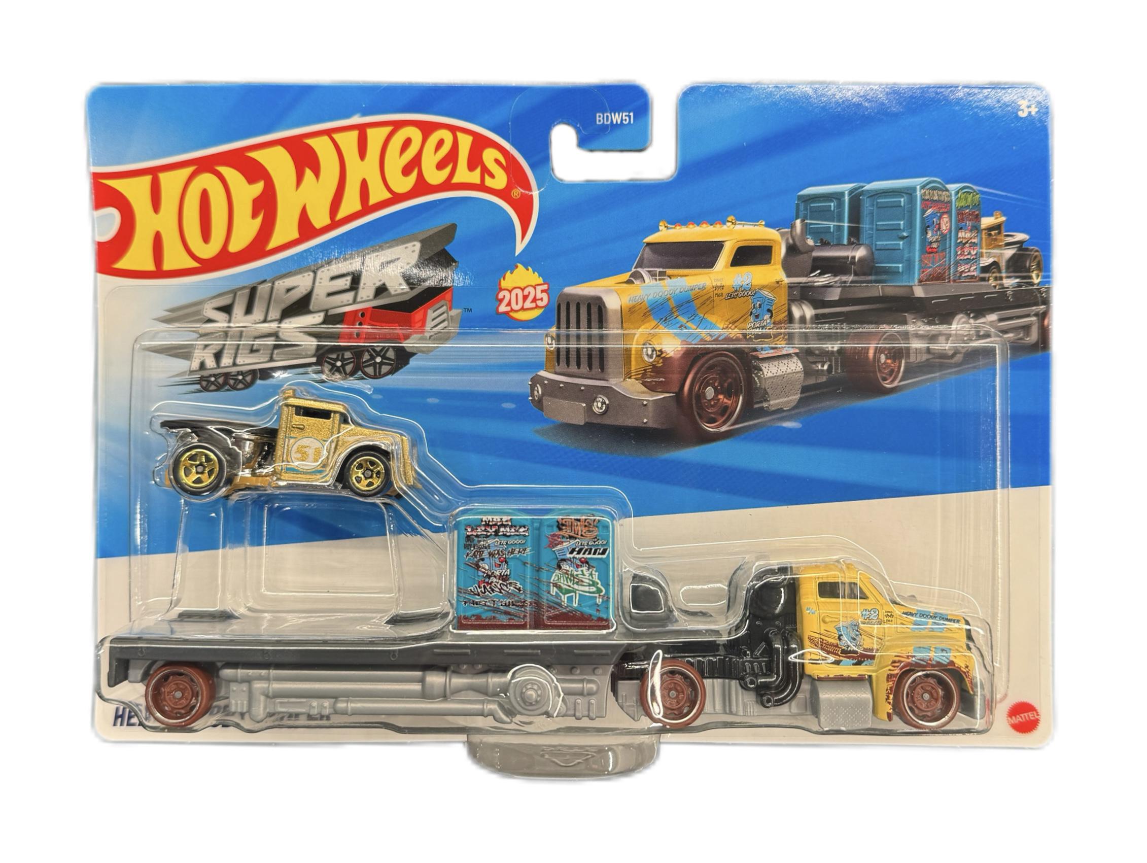 Игрушечный грузовик Hot Wheels Super Rigs Heavy Doody Dumper (26612968)