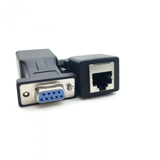 Перехідник SUNROZ RJ-45 COM DB9 RS232 F/F (A48479) - фото 3