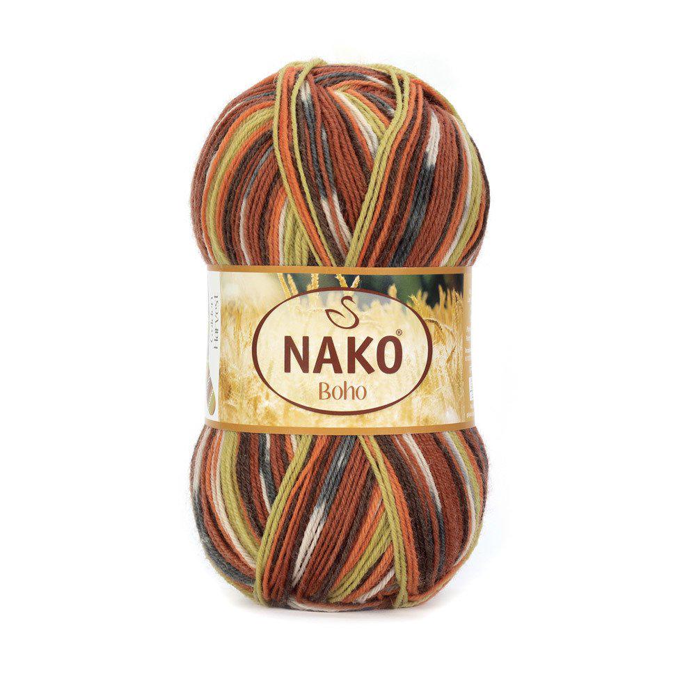 Пряжа носочная Nako Boho Concept 82441 Golden Harvest (2511)