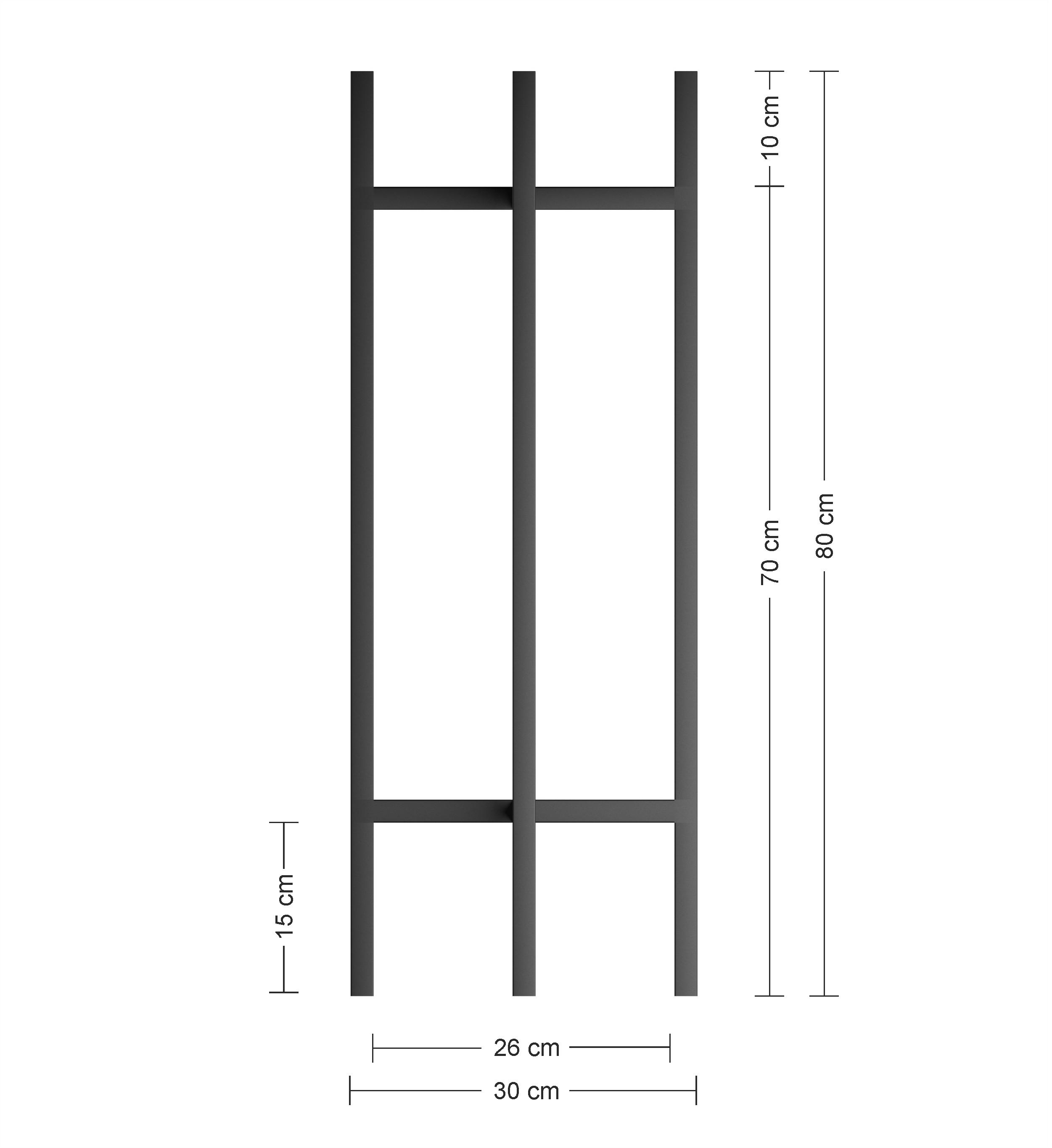 Подставка для цветов Orizon LOFT X из металла 80х30х30 см Черный матированный - фото 3 Подставка для цветов Orizon LOFT X из металла 80х30х30 см Черный матированный - фото 3