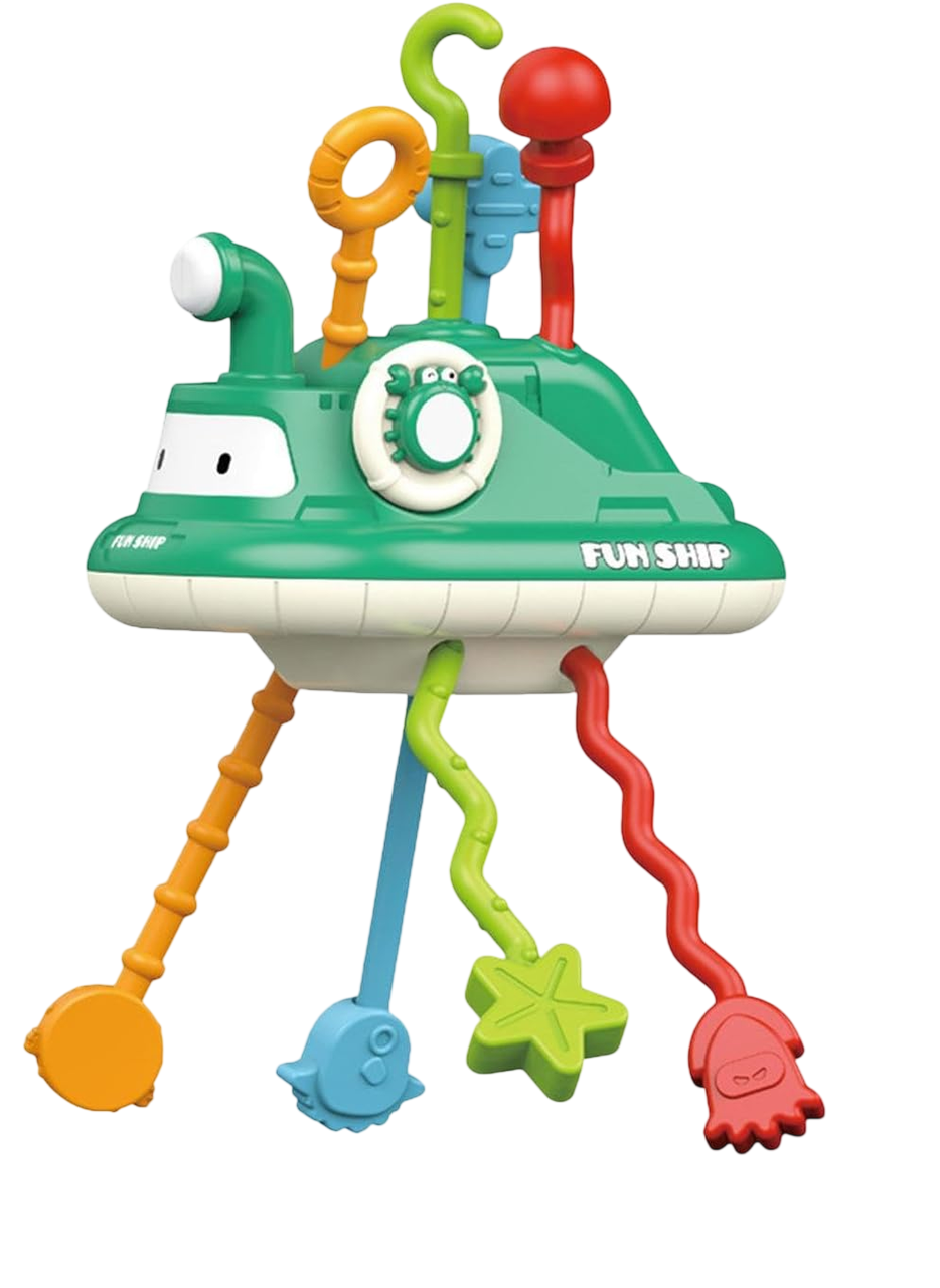 Логическая игрушка Fun Game 1160 текстурная погремушка прорезыватель Подводная лодка Зеленая (2355877421)