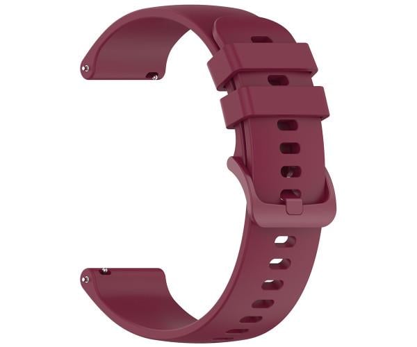 Ремешок Silicone для Hoco Y41/Y38/Y35/Y33/Y27/Y26/Y24 22 мм Бордовый