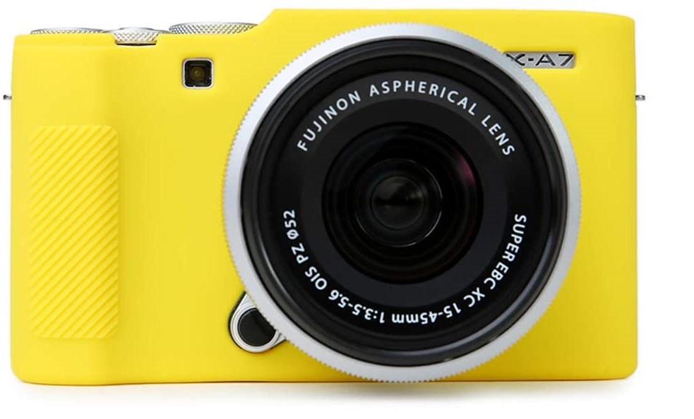 Чохол захисний силіконовий для фотоапаратів FujiFilm X-A7 Жовтий