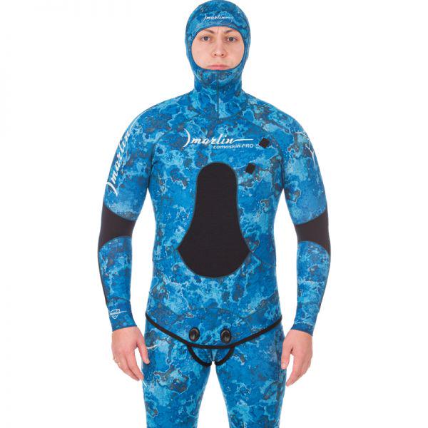 Гидрокостюм Marlin Camoskin Pro Ocean Blue 3 мм р. 58 - фото 4