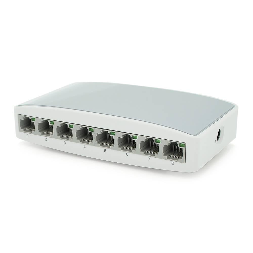 Комутатор Gigabit Ethernet ONV-H3008S у пластиковому корпусі 8х1000Мб портів 5В 1Ач 140х78х32 мм (29995)