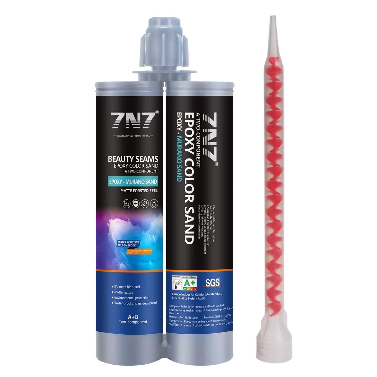 Клей епоксидний 7N7 A+B Color Sand картридж під подвійний пістолет 21 колір (492305318)
