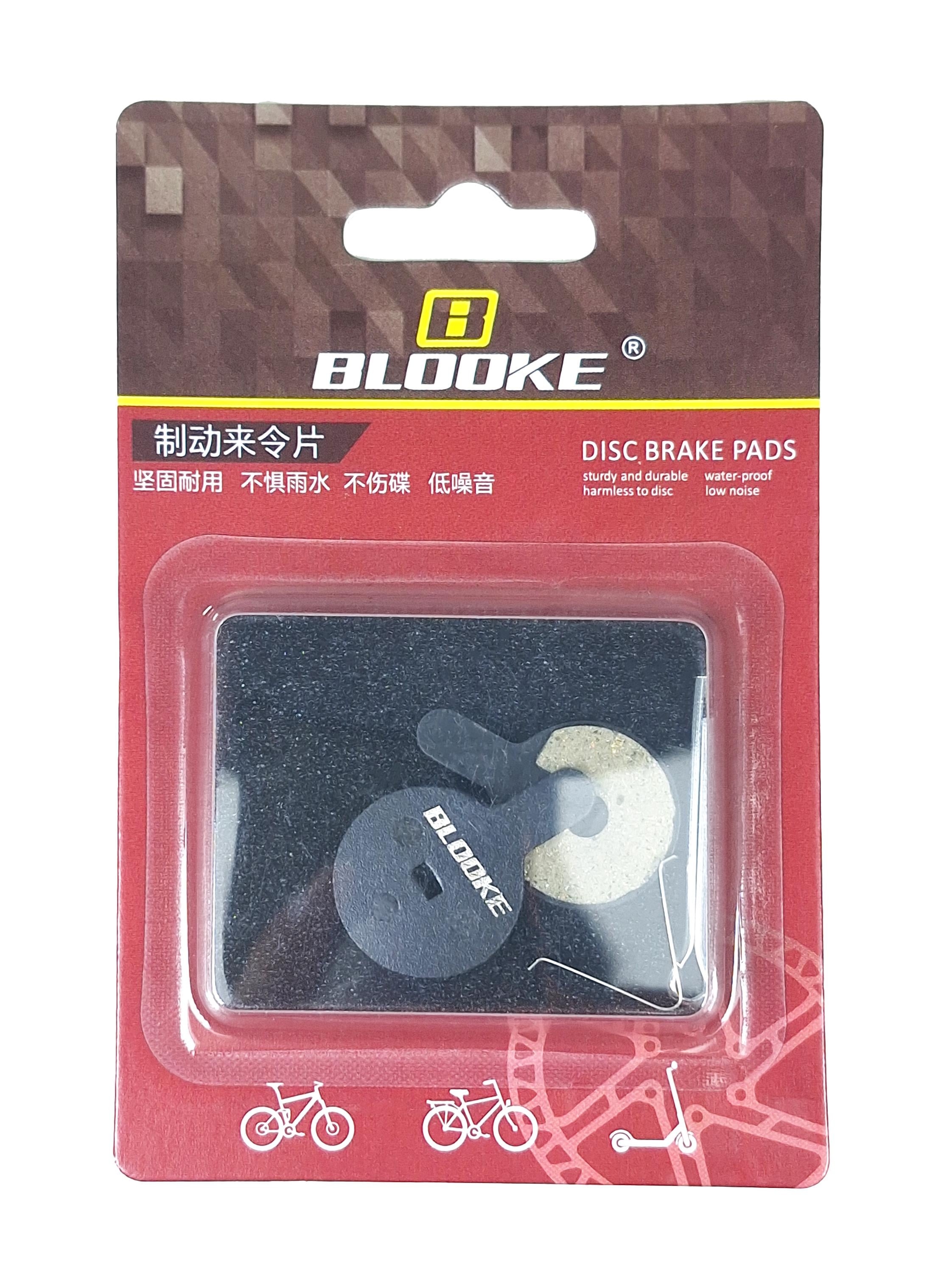 Колодки тормозные для электросамокатов Blooke BLK-24 дисковые полуметаллические Черный (G0002187)