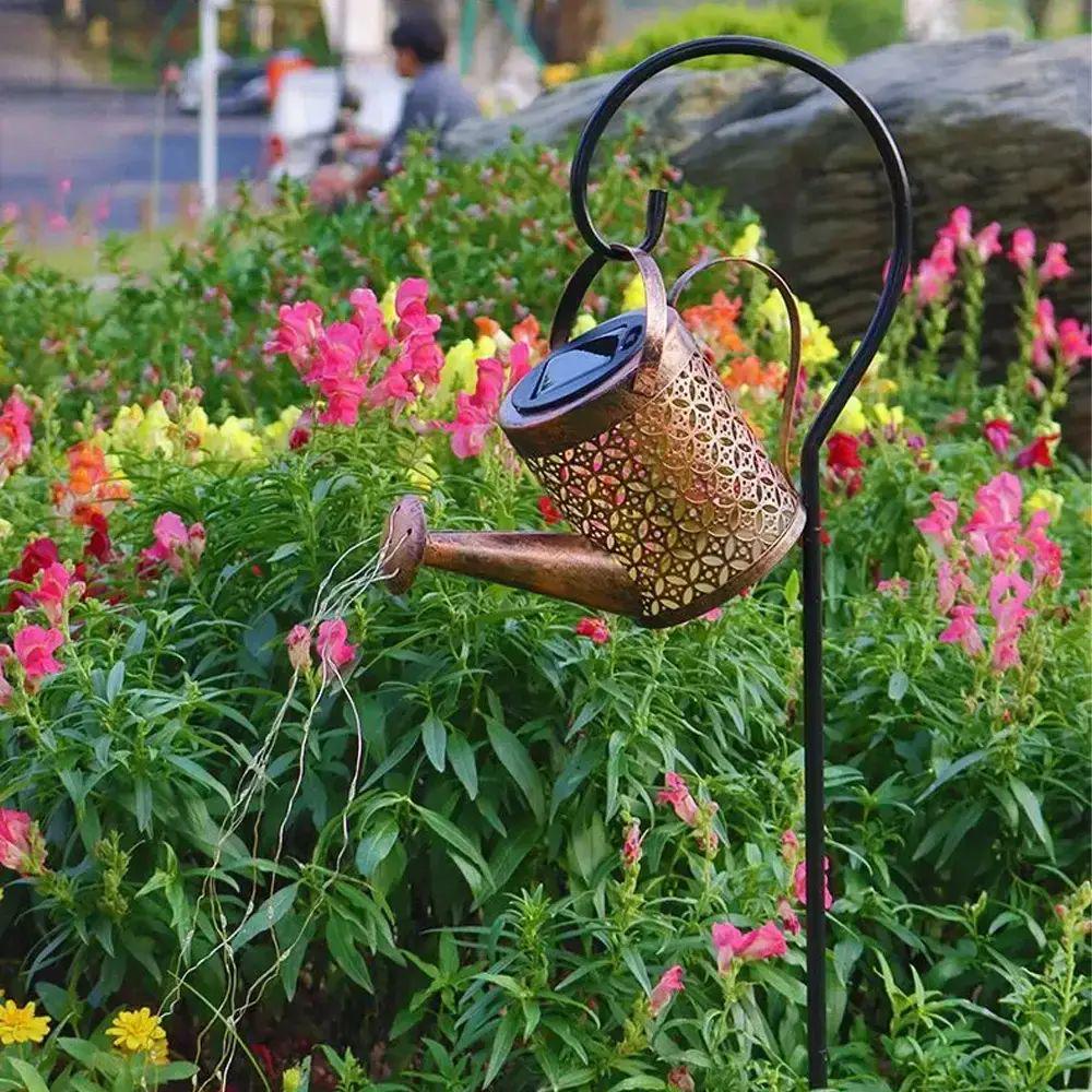 Світильник садовий на сонячній батареї Лійка 0,06 Вт 1,2 V Fairy lamp IP44 час роботи 8-12 годин зарядки 8 годин декоративний 80 см - фото 3