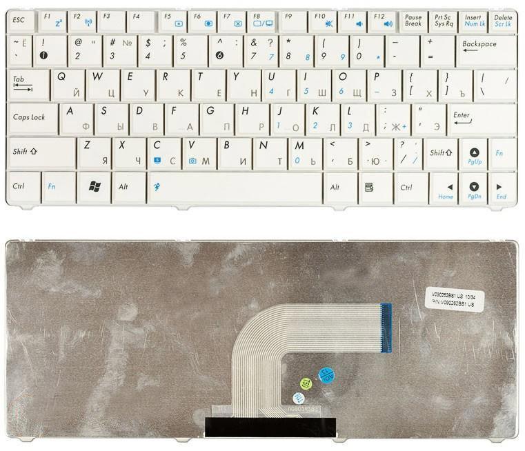 Клавіатура для ноутбука Asus N10 White