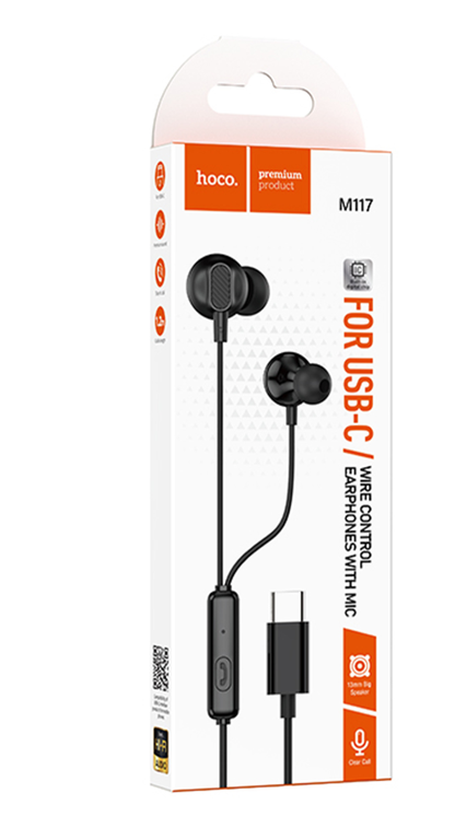 Наушники Hoco M117 с разъемом TYPE-C with mic Наушники Hoco M117 с разъемом TYPE-C with mic