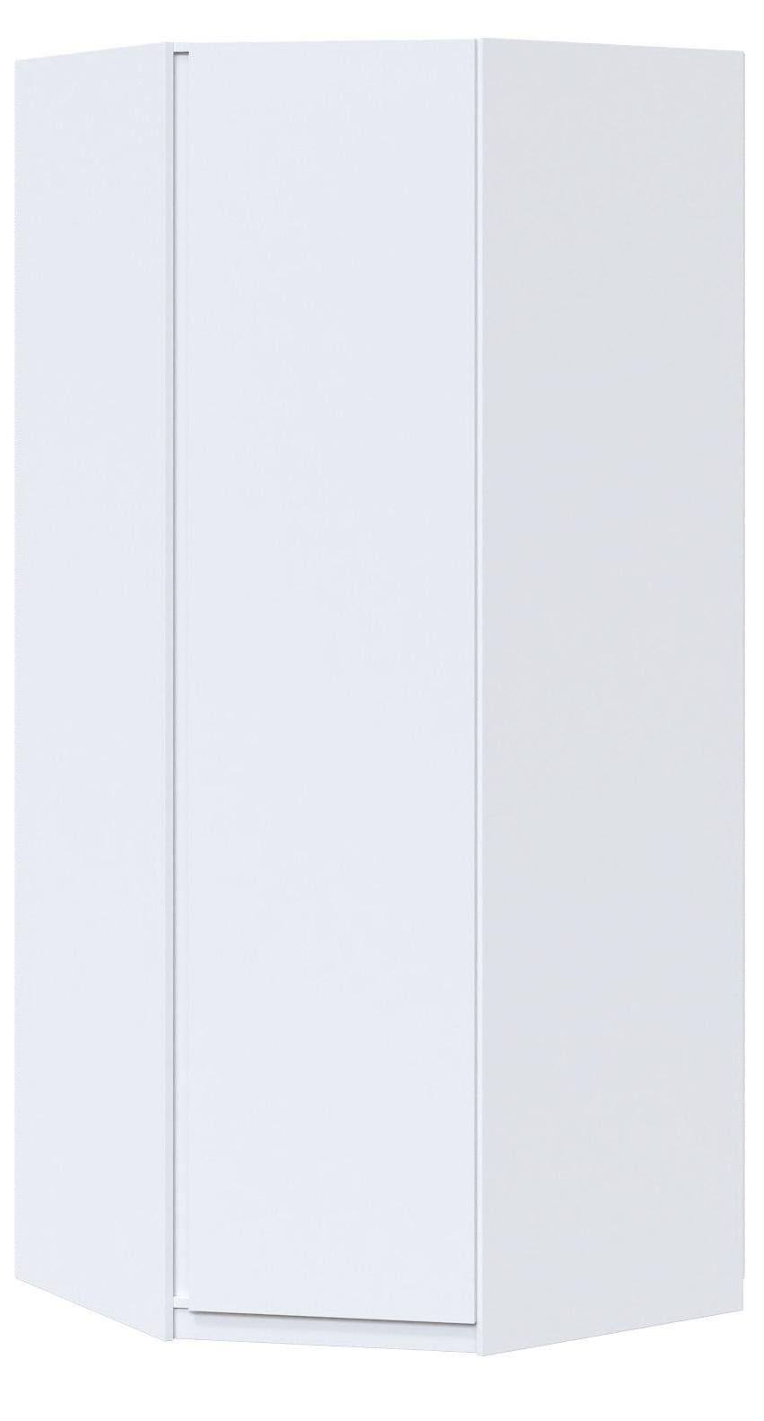 Шкаф угловой Мастер Форм Брайт 850х520х2000 мм Белый (31833) Шкаф угловой Мастер Форм Брайт 850х520х2000 мм Белый (31833)