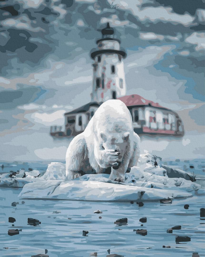 Картина по номерам Brushme Полярный медведь 40x50 см (GX40023)