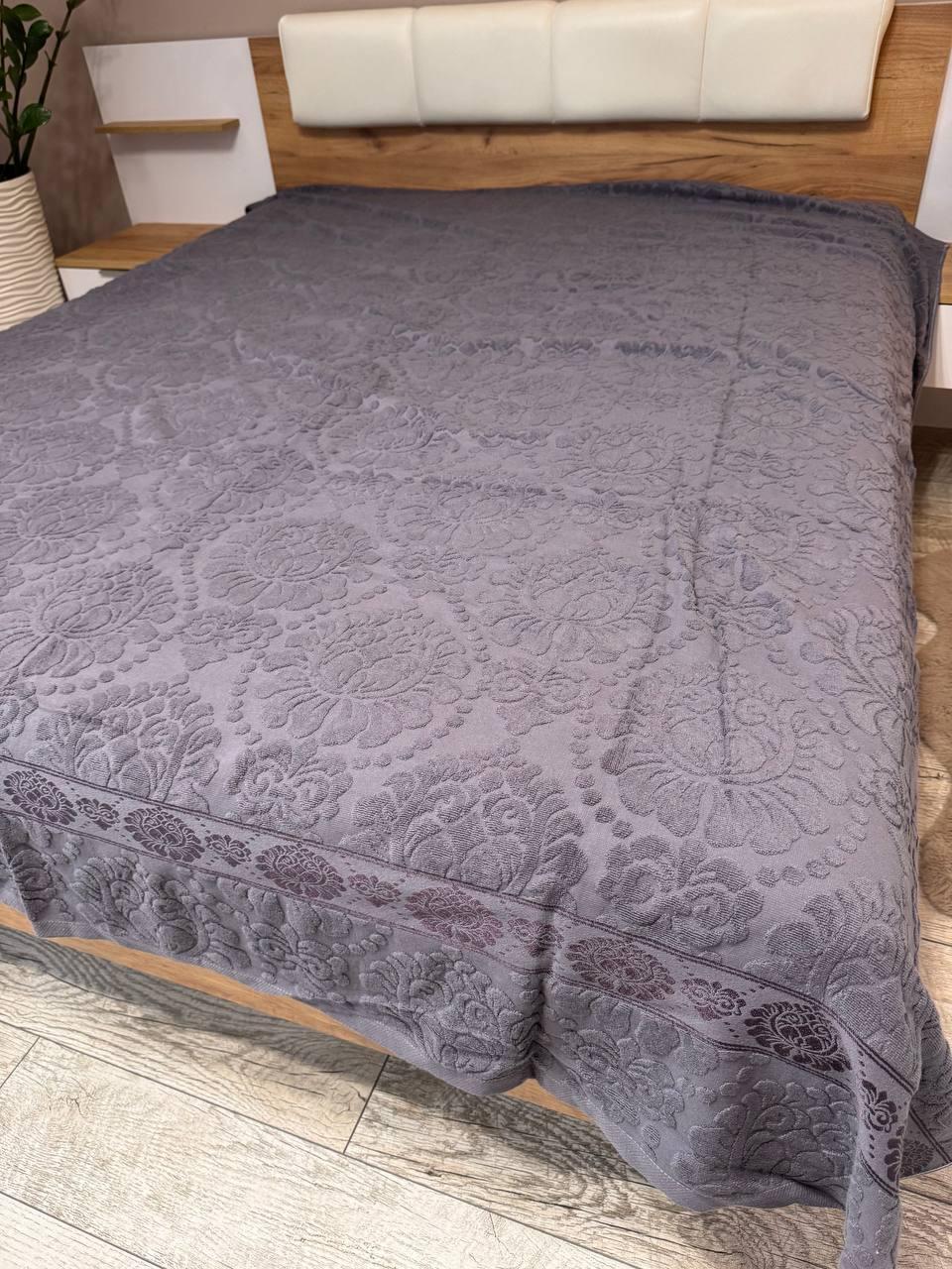 Простирадло махрове 200х230 см Графітовий (П4К-А-mahra-002-01) - фото 1 Простирадло махрове 200х230 см Графітовий (П4К-А-mahra-002-01) - фото 1