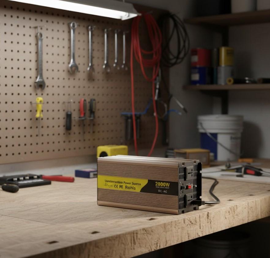 Автомобільний інвертор Uninterruptible Power Source 12-220 В 2000 Вт з чистою синусоїдою (2104618827) - фото 9