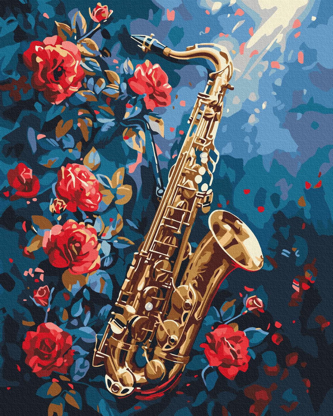 Картина по номерам Brushme Цветочный джаз 40x50 см (BS54043)