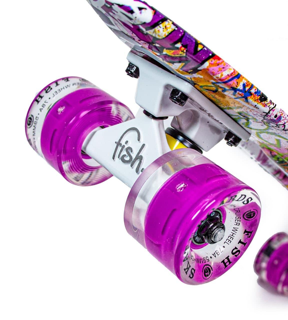 Пенніборд Fish Graffity світлові колеса (2172038266) - фото 3 Пенніборд Fish Graffity світлові колеса (2172038266) - фото 3