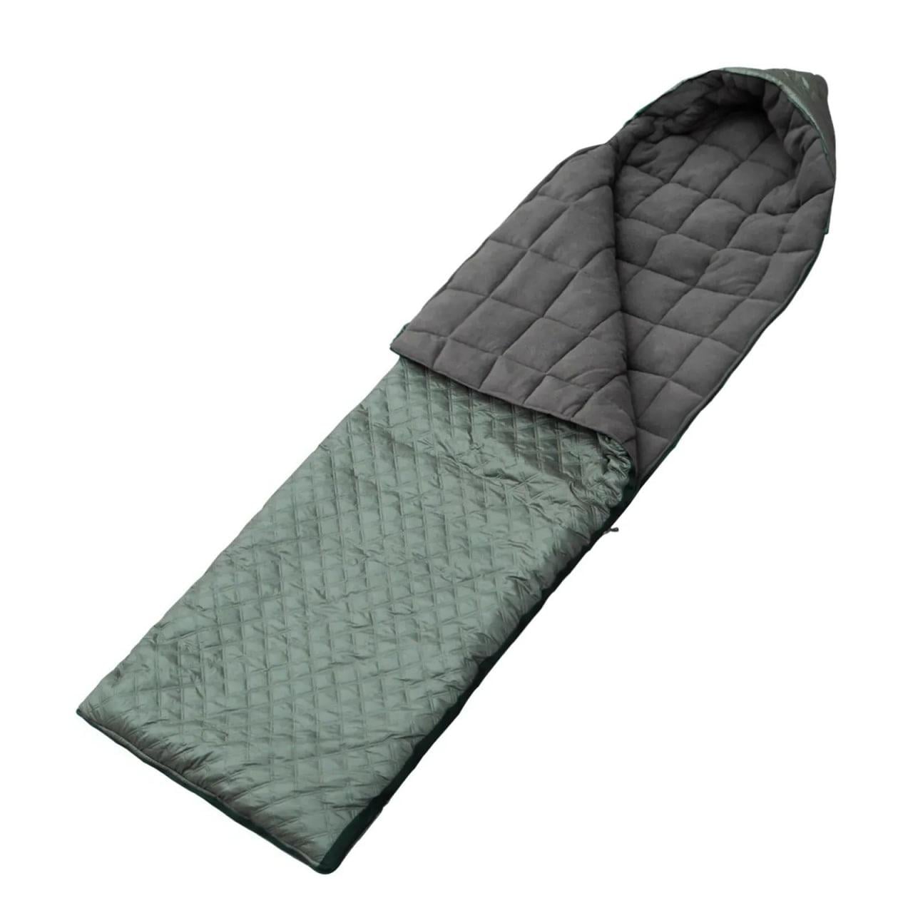 Спальный мешок Kirasa Зима Флис-15 210 см Olive (KI5374)