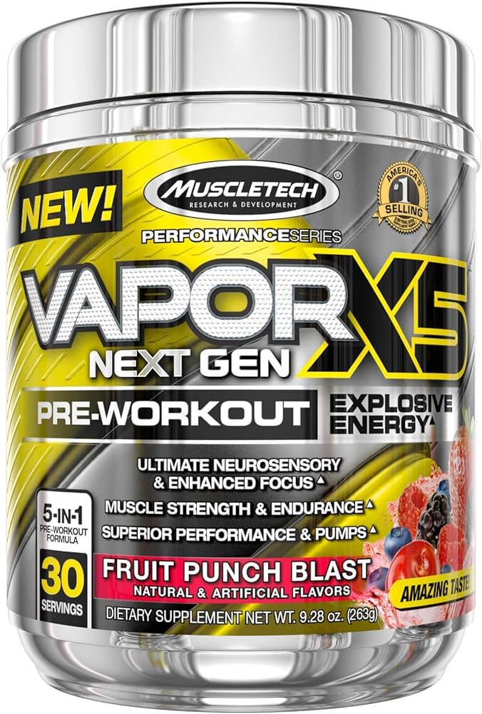 Предтренировочный комплекс Muscletech Vapor X5 Next Gen Pre-Workout 2 Fruit punch blast 63 г