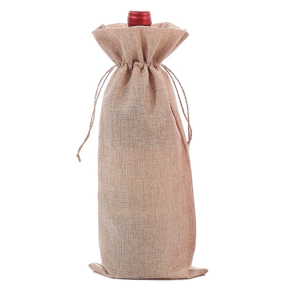 Подарочный мешочек для бутылки LOSSO из мешковины 15x35 см Бежевый (571757500)