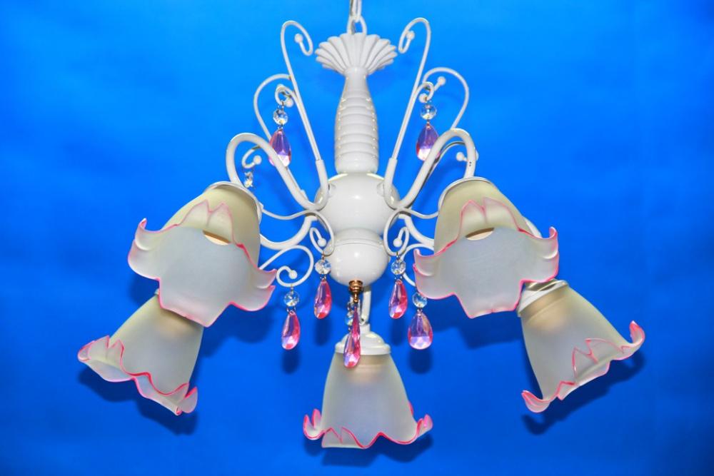 Люстра с плафонами Ray L3378/5 Розовый (IR006101)