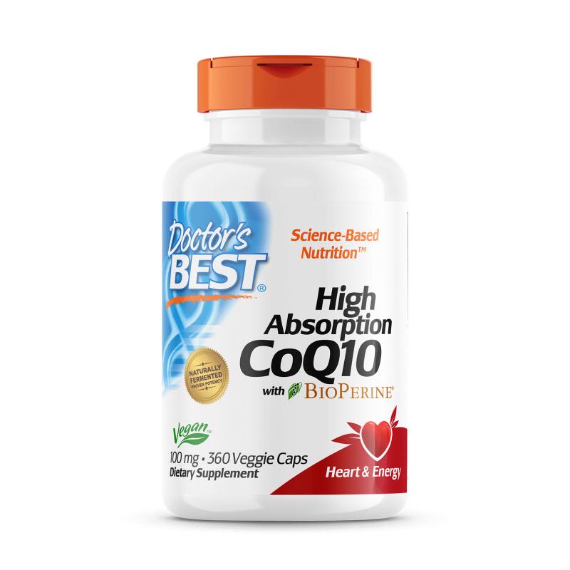 Натуральная добавка Doctor's Best CoQ10 BioPerine 100 мг 360 вегакапс. (5309)
