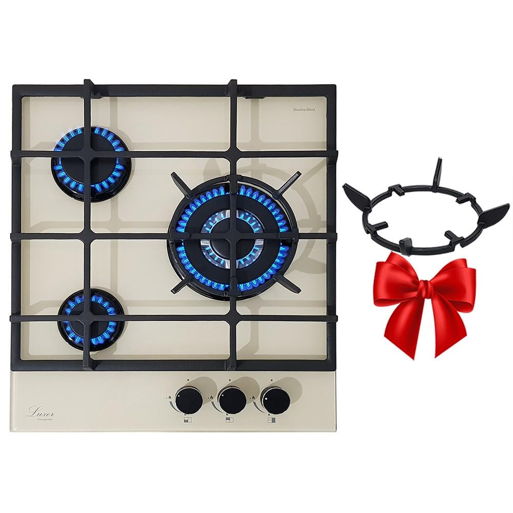 Варочная поверхность газовая Luxor RG 455 Rustik Champagne BK подставка WOG (24671193) - фото 5 Варочная поверхность газовая Luxor RG 455 Rustik Champagne BK подставка WOG (24671193) - фото 5