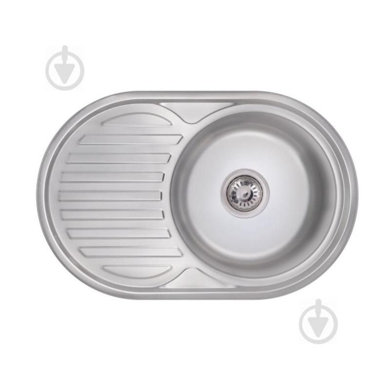 Мойка кухонная Lidz 7750 Satin 0,8 мм LIDZ7750SAT Нержавеющая сталь SD00027779