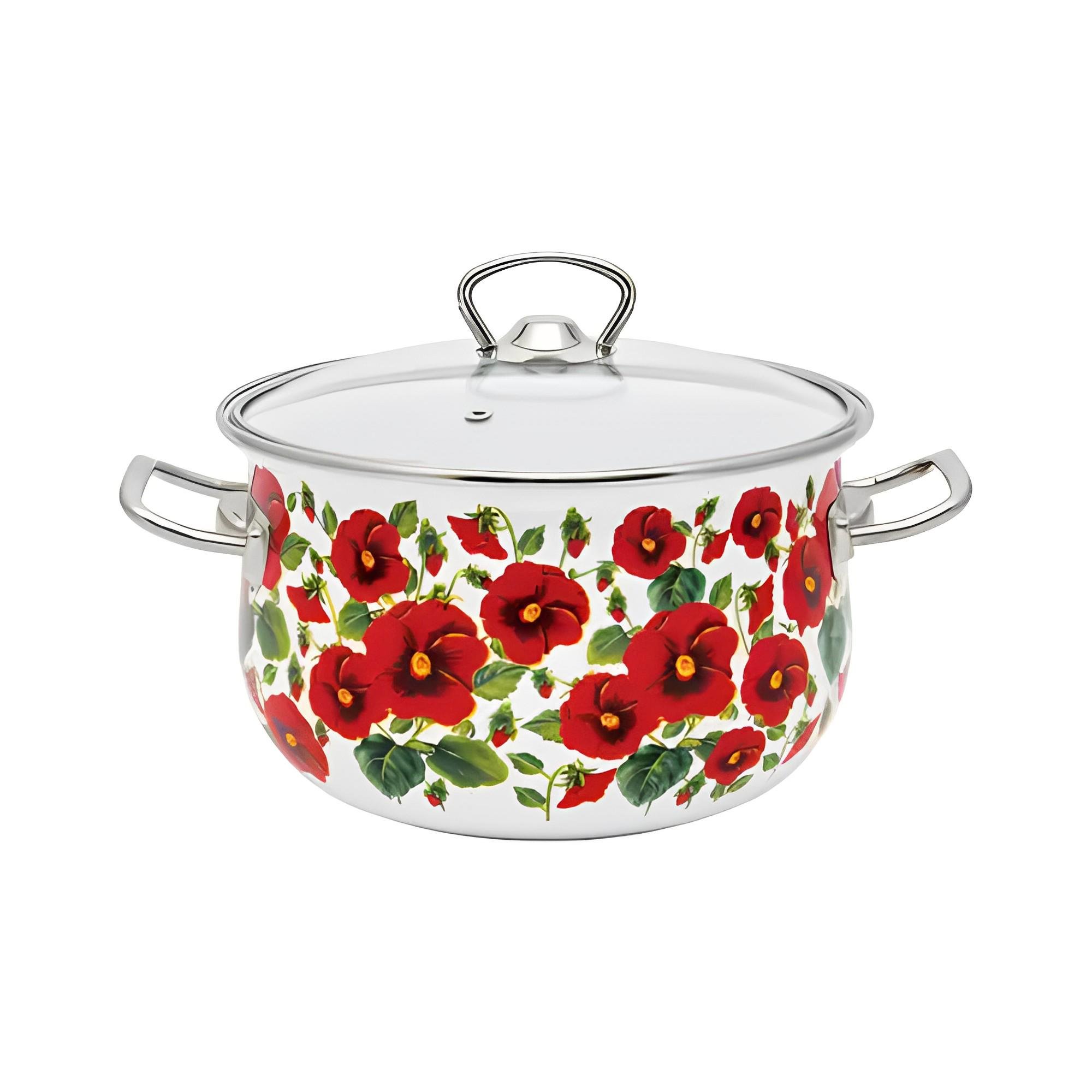 Кастрюля INFINITY ED-1176 Мак 20 см 3,7л (80046)