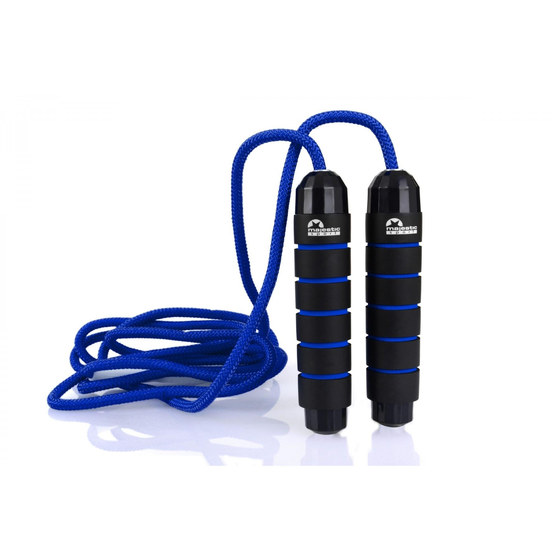 Скакалка гимнастическая Majestic Sport Jump Rope Черный/Синий (20556) - фото 3