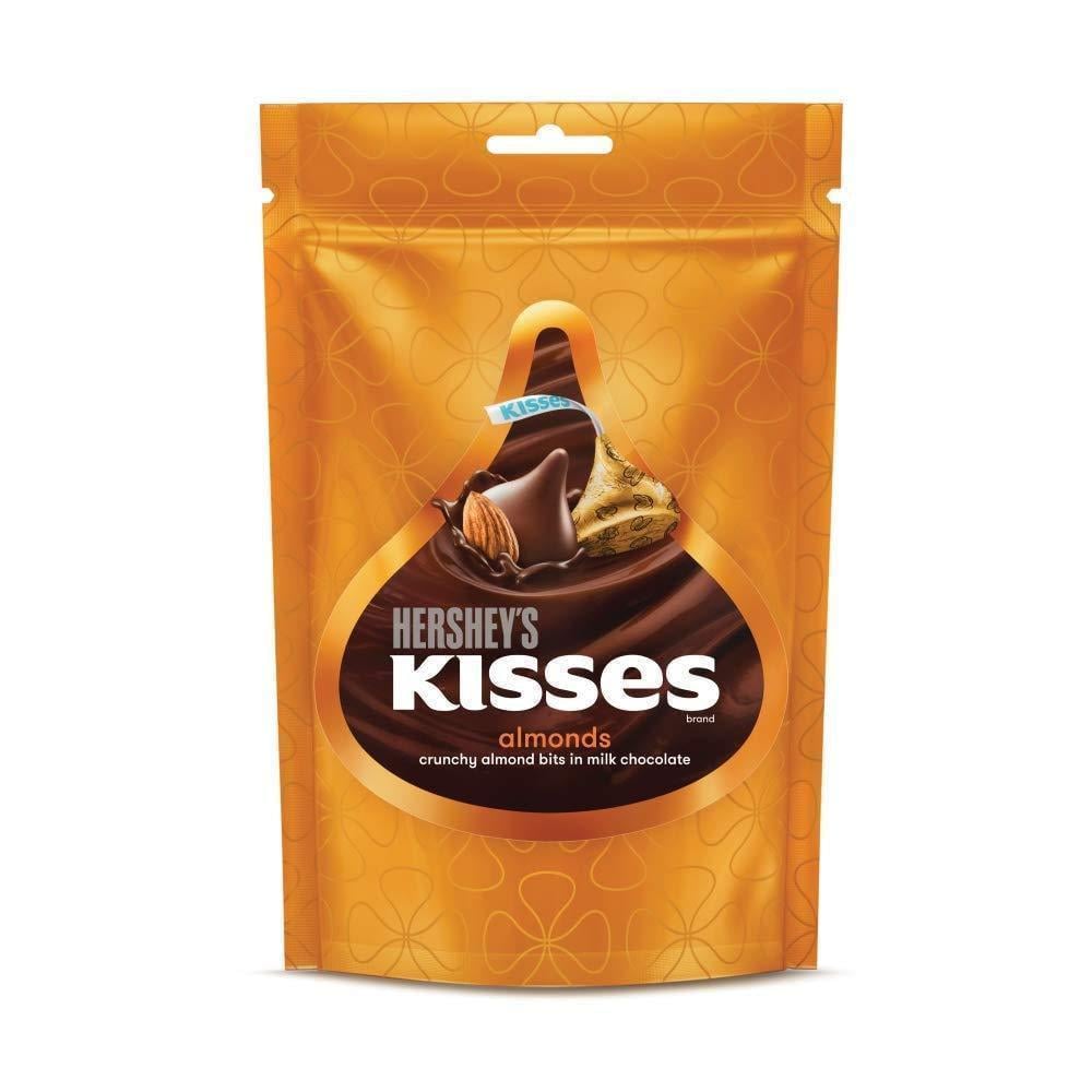 Цукерки шоколадні Hershey's Kisses Almonds Chocolate з мигдалем 100,8 г (2644282686)
