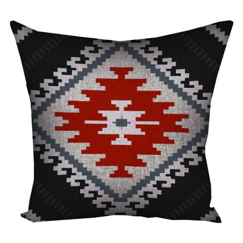Подушка с принтом Presentville Серые крючки 40x40 см (4P_FOL007)
