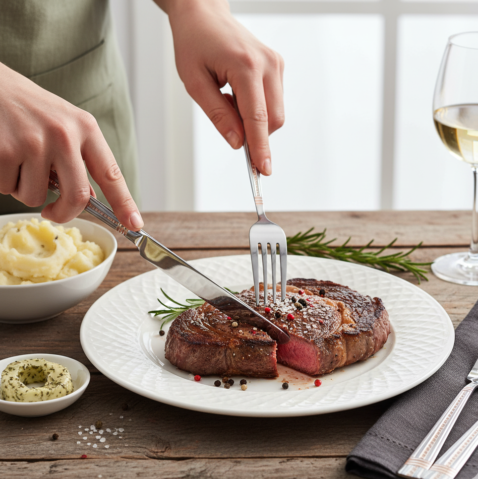 Набір столових виделок Stenson з нержавіючої сталі 6 шт. Egypt Gold (30490) - фото 3 Набір столових виделок Stenson з нержавіючої сталі 6 шт. Egypt Gold (30490) - фото 3