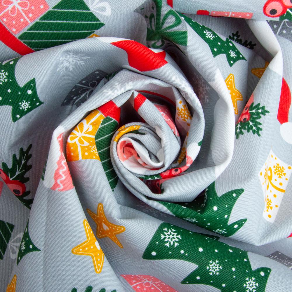 Тканина декоративна скатерна Санта бавовна з водовідштовхувальним просоченням 220 гр/м2 180 см Сірий (26932) - фото 2 Тканина декоративна скатерна Санта бавовна з водовідштовхувальним просоченням 220 гр/м2 180 см Сірий (26932) - фото 2