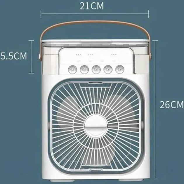 Портативний кондиціонер Air Cooler Fan 4в1 USB (45821-_323) - фото 5