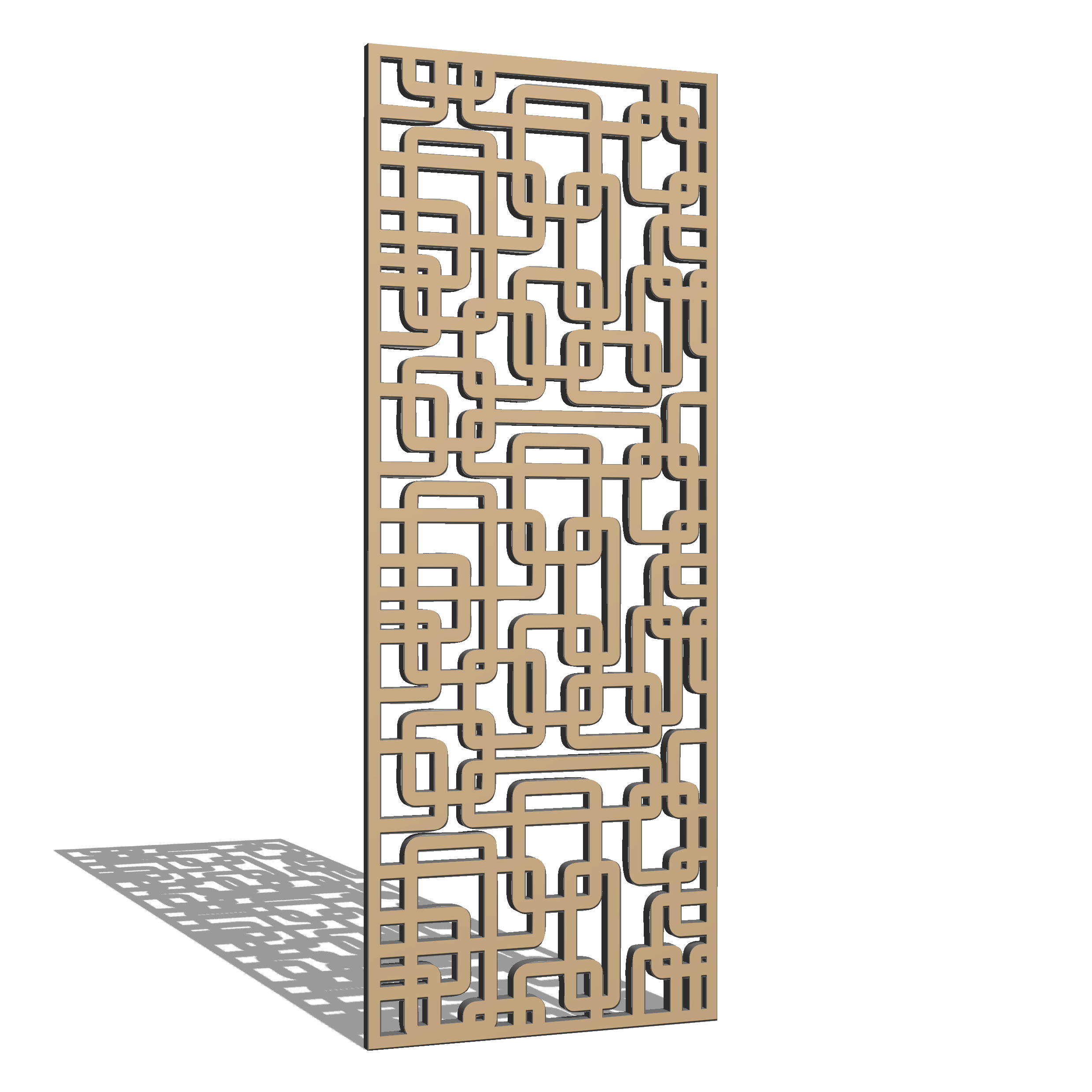 Перегородка резная ALEDRO SR 5 под покраску 2500х950x10 мм (29495257)