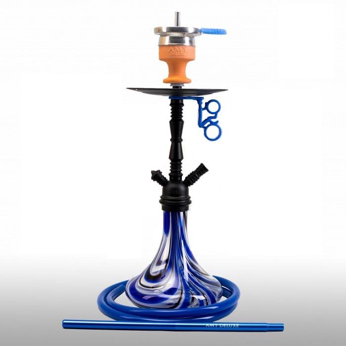 Кальян AMY Deluxe 058 Middle Zoom на 1 персону 60 см Синий (738369091)