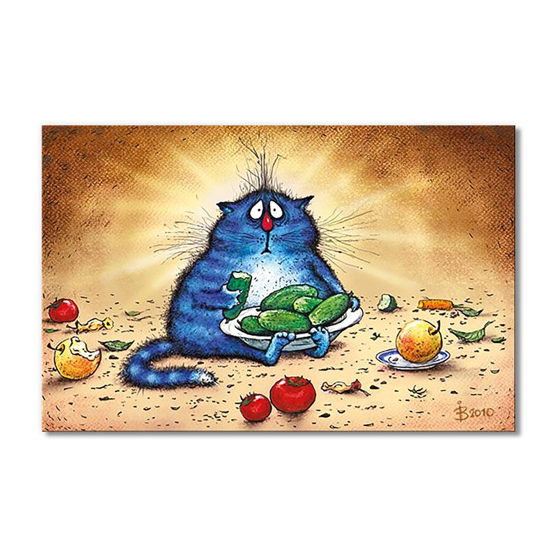 Модульная картина Овощное обжорство 1 модуль 40х60 см (_rinaz_11)