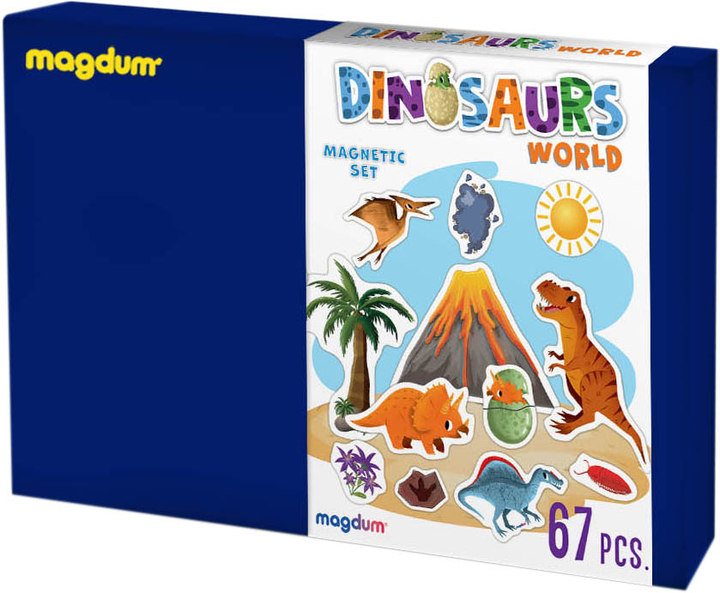 Настільна гра Magdum Світ динозаврів Велика магнітна історія Різнокольоровий (SR-113-N-433)