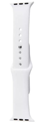 Браслет для смарт-часов силиконовый для Apple watch 42 мм/44 мм/45 мм/49 мм White (000556479)