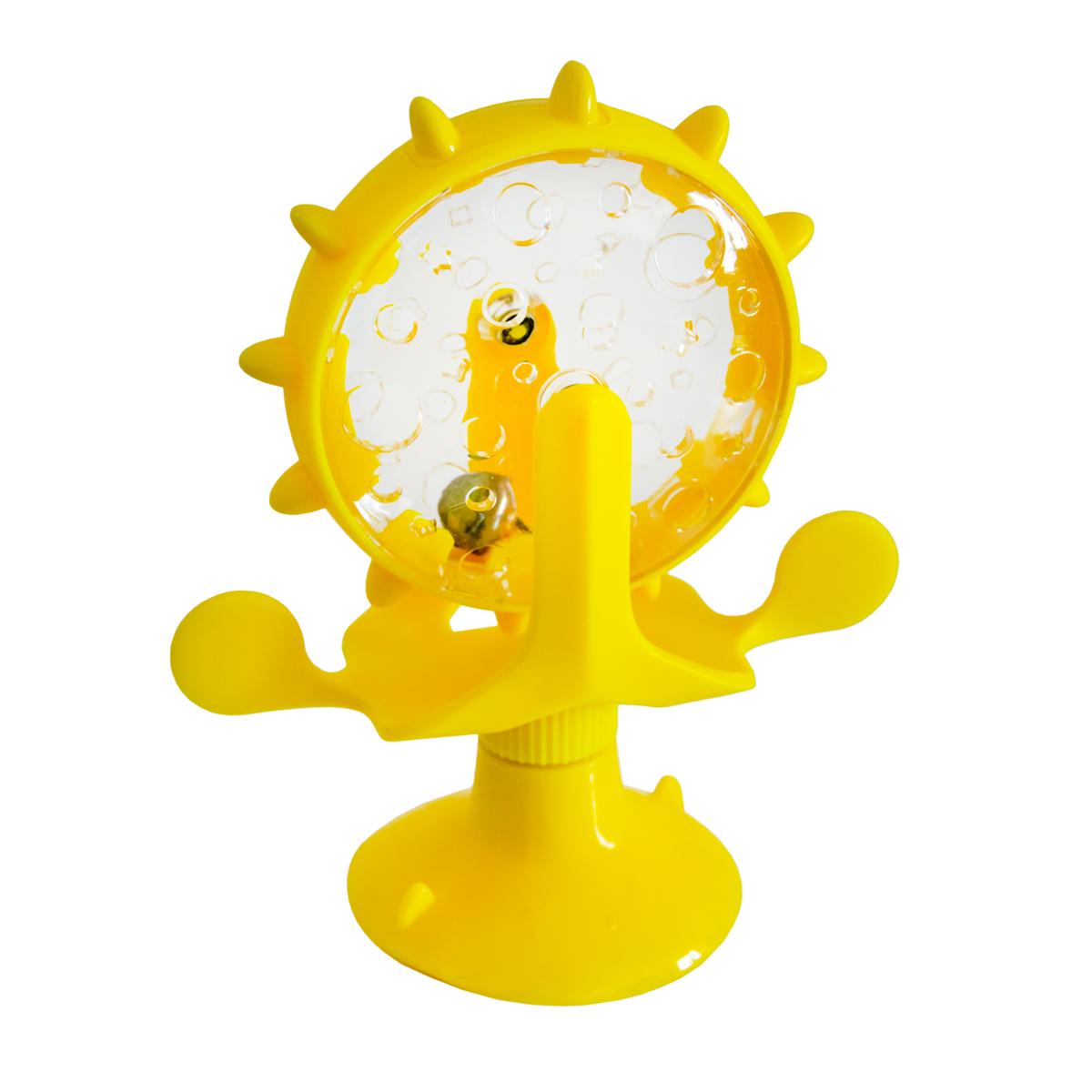 Автоматическая кормушка для кошек H2105F интерактивная Желтый (1009588-Yellow)