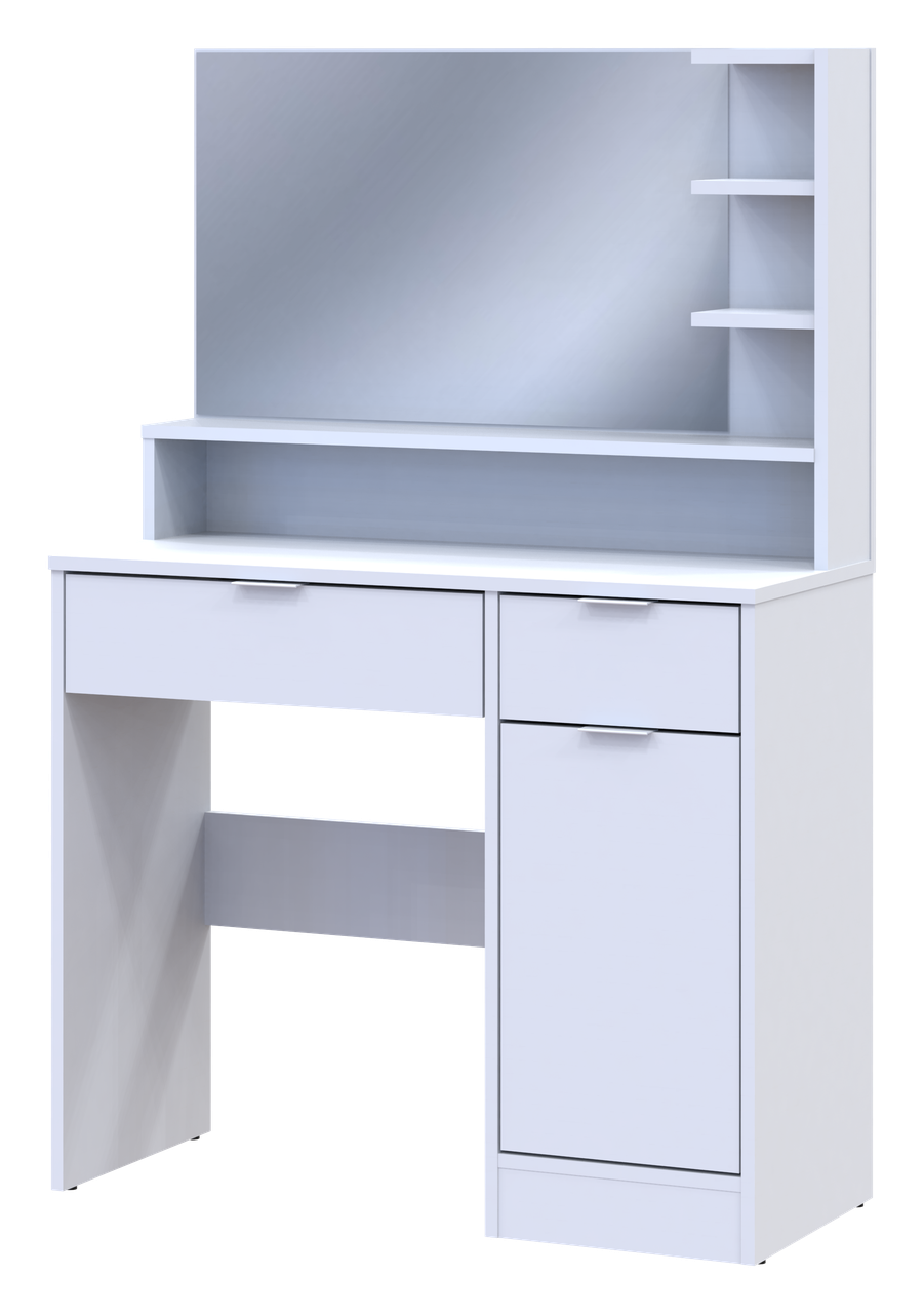 Туалетный столик с зеркалом Doros Эстель 90х38х135 см Белый (DRS-011472)