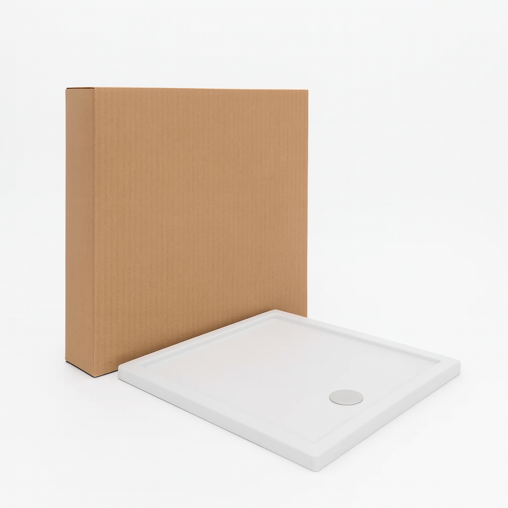 Душевой поддон установочный SHOWER SLIM квадратный акриловый 90х90х5 см (C15512)