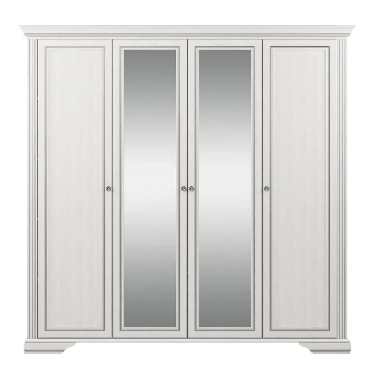 Шафа розпашна з ящиками Гербор Вайт 4D(2S) Ясен сніжний/Сосна срібна (GRB-1414)