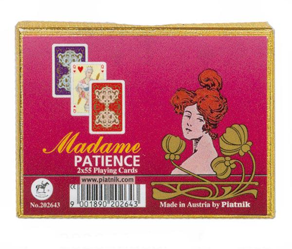 Комплект игральных карт Piatnik Madame Patience 2 колоды 55 карт (2026)
