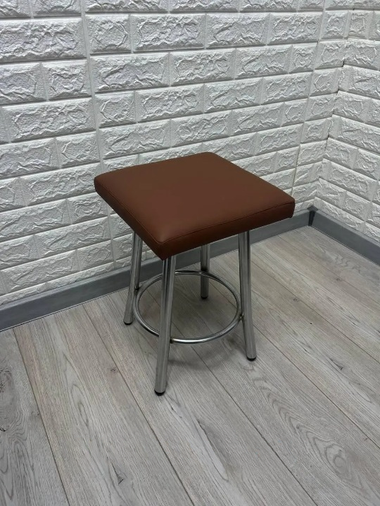 Табурет кухонний Tutty+ 30х30х45 см Коричневий/Хром (28374510)