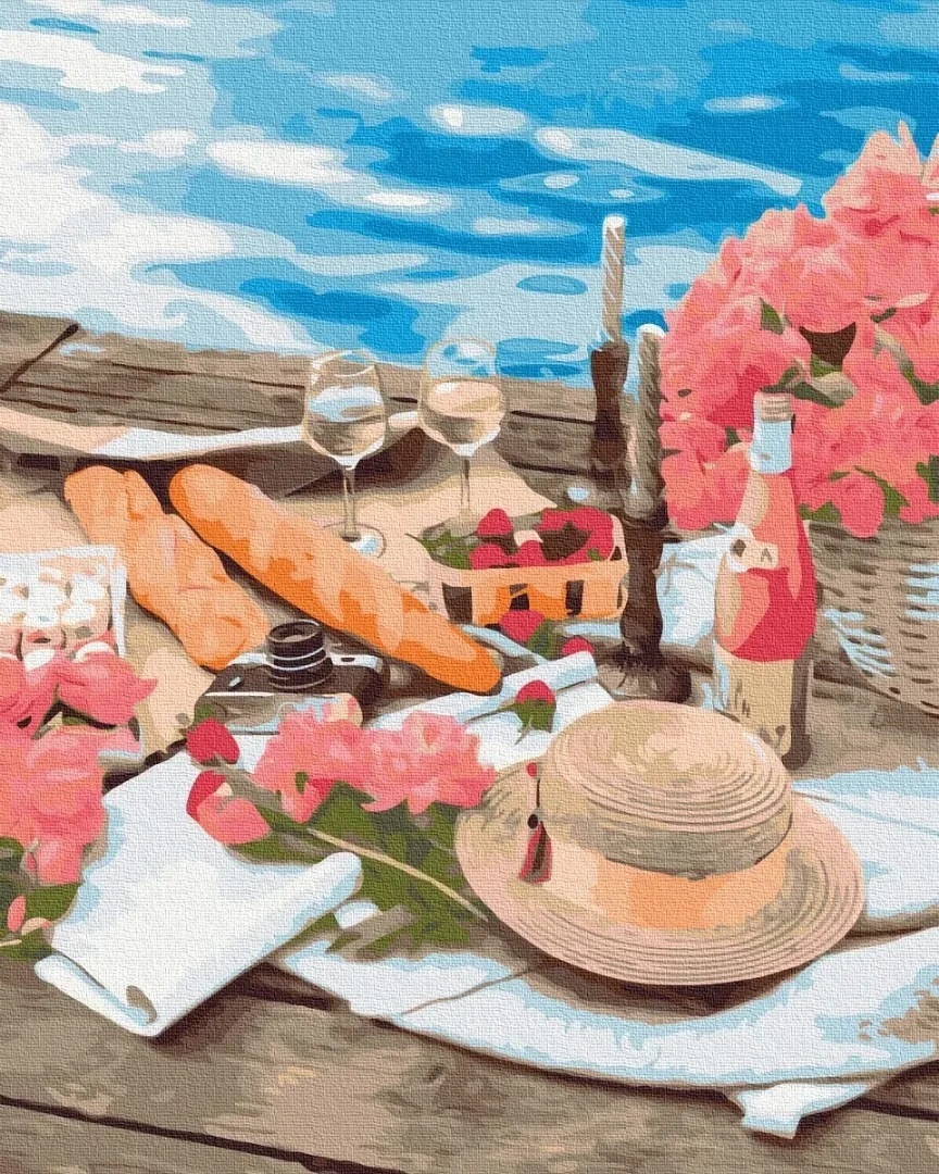 Картина за номерами Brushme Пікнік біля моря 40x50 см (3112779041)